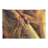 534424932Elegant Red Darter Dragonfly Insect Art Kussensloop (Achterkant-Rechts)