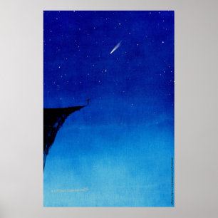 5383.Leren naar vliegen/blauwrand? Poster/afdruk Poster