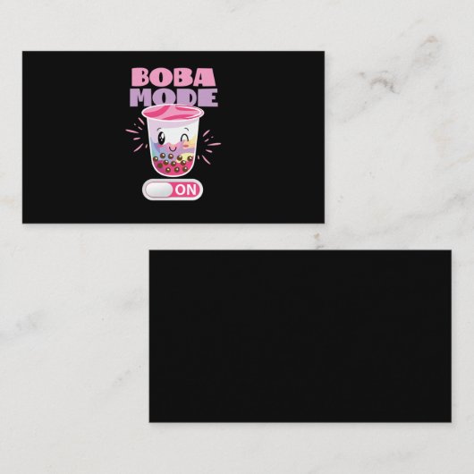 53.Boba Tea Boba-modus aan Visitekaartje (Voorkant / Achterkant)
