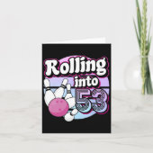53 Bowling 53ste verjaardag Kaart (Voorkant)