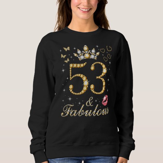53 & Fabulous 53e verjaardag 53 jaar oud en Fabul Trui (Voorkant)