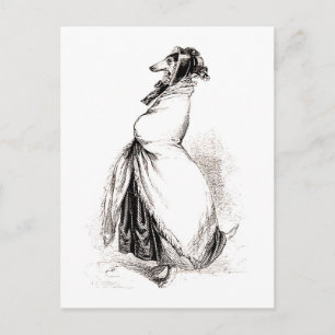 53 Greyhound van Grandville (1803-1847) Briefkaart