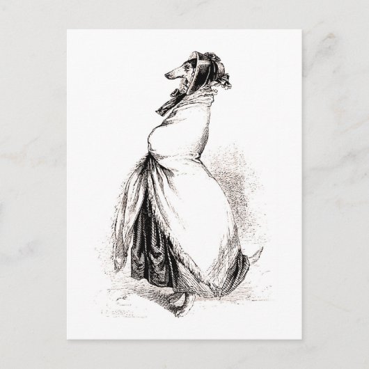 53 Greyhound van Grandville (1803-1847) Briefkaart (Voorkant)