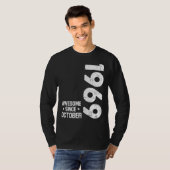 53 jaar Geweldige sinds oktober 1969 53e geboorte T-shirt (Voorkant volledig)