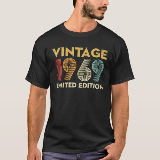 53 jaar Old Gifts 1969 Limited Edition T-shirt (Voorkant)