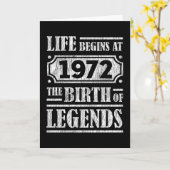 53 jaar oud 1972 Geboorte van de legende 53ste ver Kaart (Gele Bloem)