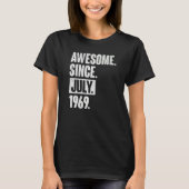 53 jaar oud 53 jaar Geweldige sinds juli 1966 T-shirt (Voorkant)