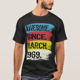 53 jaar oud Geweldige sinds 1969 54 maart 2005 T-shirt