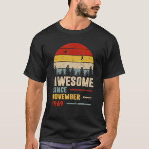 53 jaar oud Geweldige sinds november 1969 53e milj T-shirt