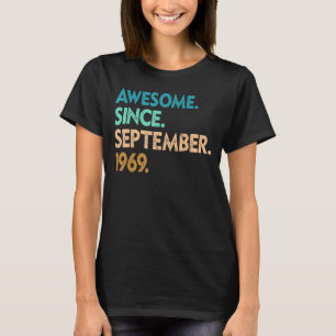 53 jaar oud Geweldige sinds september 1969 53e 2 T-shirt