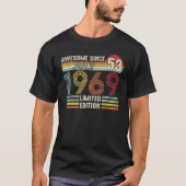 53 jaar oud juli 1969 53e verjaardag t-shirt (Voorkant)