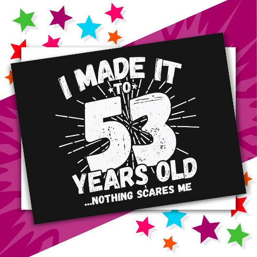 53 Jaar Oud Sarcastisch Meme Grappig 53e Verjaarda Briefkaart