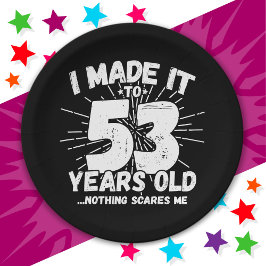 53 Jaar Oud Sarcastisch Meme Grappig 53e Verjaarda Papieren Bordje