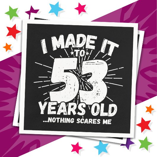 53 Jaar Oud Sarcastisch Meme Grappig 53e Verjaarda Servet