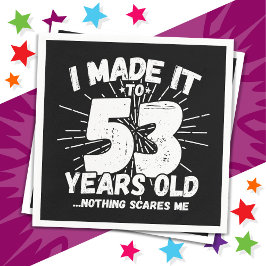 53 Jaar Oud Sarcastisch Meme Grappig 53e Verjaarda Servet