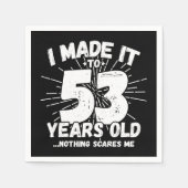 53 Jaar Oud Sarcastisch Meme Grappig 53e Verjaarda Servet (Voorkant)