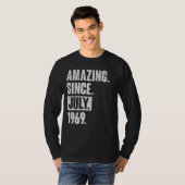 53 jaar oude 53e verjaardag sinds juli 1966 t-shirt (Voorkant volledig)