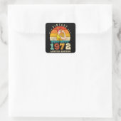53 jaar oude Bday 1972 53ste Verjaardag Vrouwen Vierkante Sticker (Tas)