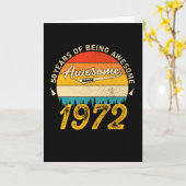 53 jaar oude Bday 1972 Geweldige 53ste verjaardags Kaart (Gele Bloem)