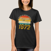 53 jaar oude Bday 1972 Geweldige 53ste verjaardags T-shirt (Voorkant)