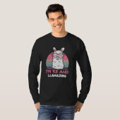 53 jaar oude dag blozen 53e verjaardag Llama T-shirt (Voorkant volledig)