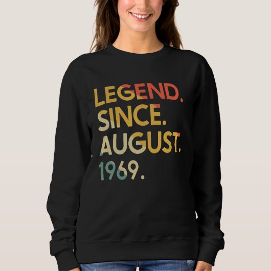 53 jaar oude legende sinds augustus 1969 53th trui (Voorkant)