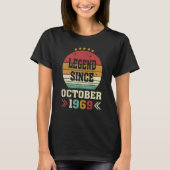 53 jaar oude leggende sinds oktober 1969 53e geboo t-shirt (Voorkant)