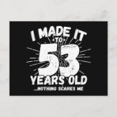 53 Jaar Oude Sarcastische Meme Grappige 53e Verjaa Briefkaart (Voorkant)