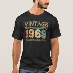 53 jaar oude Vintage 1969 53e verjaardag T-shirt