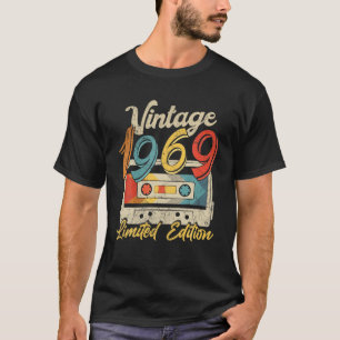 53 jaar oude Vintage 1969 Cassettebandje Retro 53R T-shirt
