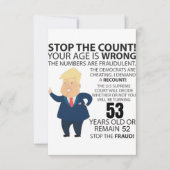 53 jaar Trump Happy Birthday Cadeau Funny (Voorkant)