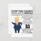 53 jaar Trump Happy Birthday Cadeau Funny (Voorkant / Achterkant)