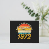 53 Jaar Verjaardag 1972 Geweldig 53e Verjaardagsca Briefkaart (Staand voorkant)