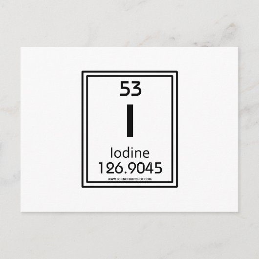 53 Jodium Briefkaart (Voorkant)