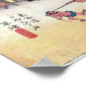 53. Kusatsu-juku, Hiroshige, Ukiyo-e Poster (Hoek)