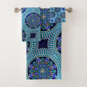 53 Royal Blue Bath Towel SET Bad Handdoek (Insitu)