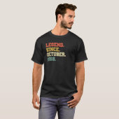 53 Years Old Legend Since October 1969 53rd Birth T-shirt (Voorkant volledig)