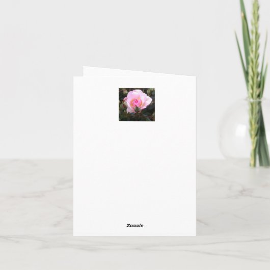 53e bruiloft Jubileum Roze Rose Kaart (Achterkant)