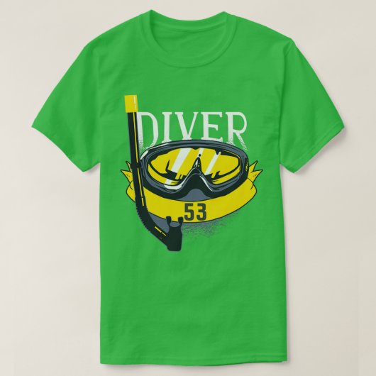 53e geboortedag scuba duikend 53 jaar duiker t-shirt (Design voorkant)