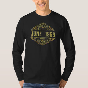 53e geboortedag sinds juni 1969 t-shirt