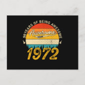 53e verjaardag 1972 Geweldig 53e verjaardagscadeau Briefkaart (Voorkant)