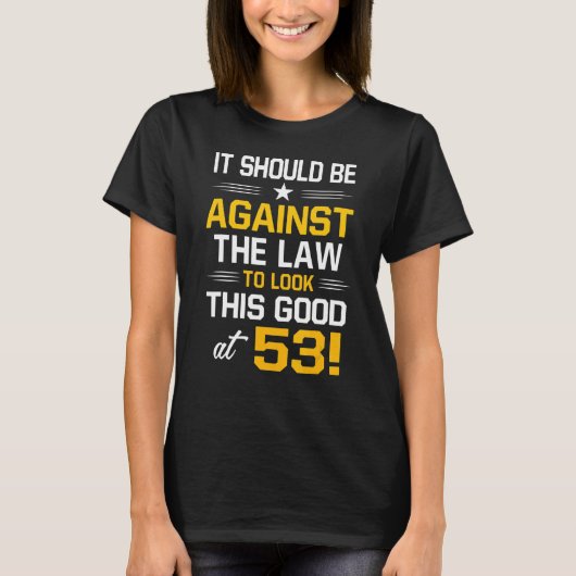 53e verjaardag 53 jaar Oude Mannen van de geboorte T-shirt (Voorkant)