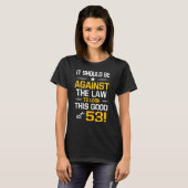 53e verjaardag 53 jaar Oude Mannen van de geboorte T-shirt (Voorkant volledig)