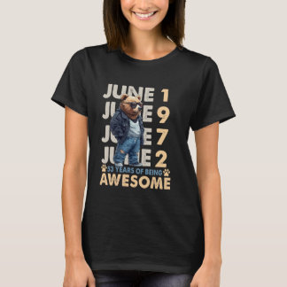 53e verjaardag Beer Legends juni 1972 53 jaar oud T-shirt