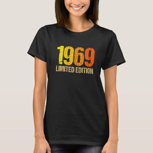 53e Verjaardag Dames Mannen 53 Jaar 1969 5 T-shirt (Voorkant)