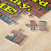 53e verjaardag: Fun Graffiti-geïnspireerde regenbo Legpuzzel (Zijkant)