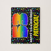 53e verjaardag — Fun, kleurrijk Star Field Pattern Legpuzzel (Verticaal)