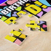 53e verjaardag — Fun, liefhebbende hartvormen + "5 Legpuzzel (Zijkant)