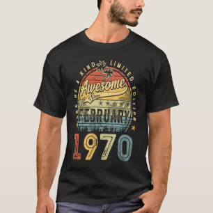 53e verjaardag Geweldige sinds februari 1970 53 ja T-shirt