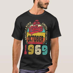  53e verjaardag Geweldige sinds oktober 1969 T-shirt